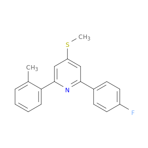 Pyridine,2-(4-fluorophenyl)-6-(2-methylphenyl)-4-(methylthio)-