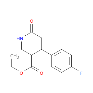 3-Piperidinecarboxylic acid, 4-(4-fluorophenyl)-6-oxo-, ethyl ester