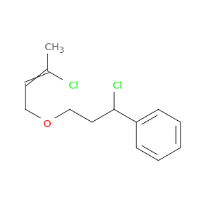 Benzene, [1-chloro-3-[(3-chloro-2-butenyl)oxy]propyl]-