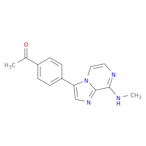 Ethanone, 1-[4-[8-(methylamino)imidazo[1,2-a]pyrazin-3-yl]phenyl]-