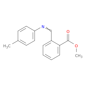 Benzoic acid, 2-[[(4-methylphenyl)imino]methyl]-, methyl ester