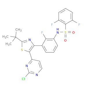N-(3-(2-(叔丁基)-5-(2-氯嘧啶-4-基)噻唑-4-基)-2-氟苯基)-2,6-二氟苯磺酰胺