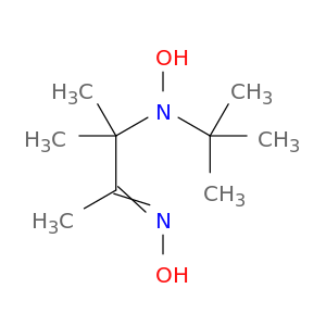 2-Butanone, 3-[(1,1-dimethylethyl)hydroxyamino]-3-methyl-, oxime