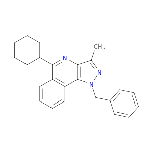 1H-Pyrazolo[4,3-c]isoquinoline, 5-cyclohexyl-3-methyl-1-(phenylmethyl)-