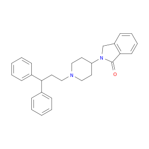 1H-Isoindol-1-one, 2-[1-(3,3-diphenylpropyl)-4-piperidinyl]-2,3-dihydro-
