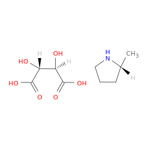 Pyrrolidine, 2-methyl-, (2R)-, (2R,3R)-2,3-dihydroxybutanedioate (1:1)