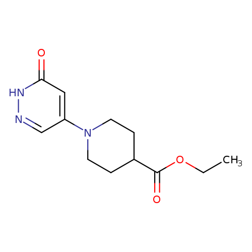 4-Piperidinecarboxylic acid, 1-(1,6-dihydro-6-oxo-4-pyridazinyl)-, ethyl ester