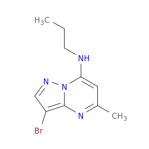 Pyrazolo[1,5-a]pyrimidin-7-amine, 3-bromo-5-methyl-N-propyl-