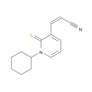 2-Propenenitrile, 3-(1-cyclohexyl-1,2-dihydro-2-thioxo-3-pyridinyl)-, (Z)-