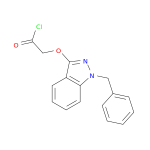 Acetyl chloride, [[1-(phenylmethyl)-1H-indazol-3-yl]oxy]-