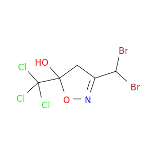 5-Isoxazolol, 3-(dibromomethyl)-4,5-dihydro-5-(trichloromethyl)-