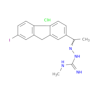 Hydrazinecarboximidamide, 2-[1-(7-iodo-9H-fluoren-2-yl)ethylidene]-N-methyl-, hydrochloride (1:1)