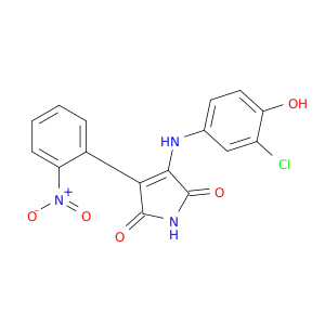 3-[(3-氯-4-羟苯基)氨基]-4-(2-硝苯基)-1H-吡咯-2,5-二酮