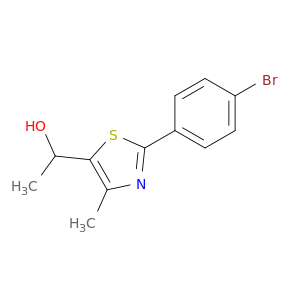 1-[2-(4-bromophenyl)-4-methyl-1,3-thiazol-5-yl]ethan-1-ol