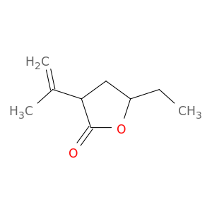2(3H)-Furanone, 5-ethyldihydro-3-(1-methylethenyl)-