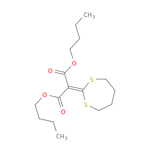 Propanedioic acid, 1,3-dithiepan-2-ylidene-, dibutyl ester