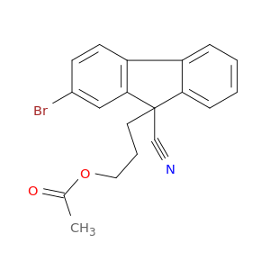 9H-Fluorene-9-carbonitrile, 9-[3-(acetyloxy)propyl]-2-bromo-