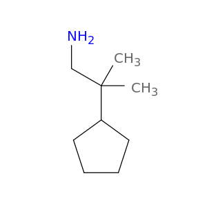 2-cyclopentyl-2-methylpropan-1-amine