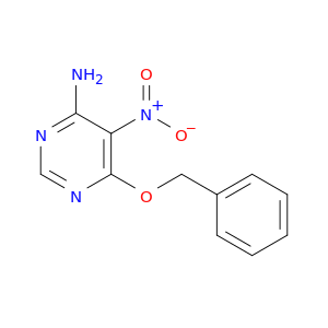 4-Pyrimidinamine, 5-nitro-6-(phenylmethoxy)-
