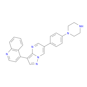 4-[6-(4-(哌嗪-1-基)苯基]吡唑并[1,5-A]嘧啶-3-基)喹啉