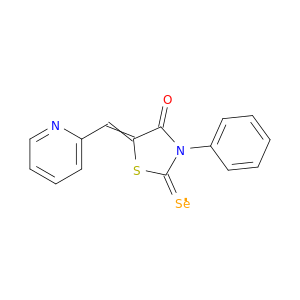 4-Thiazolidinone, 3-phenyl-5-(2-pyridinylmethylene)-2-selenoxo-