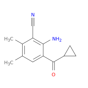 Benzonitrile, 2-amino-3-(cyclopropylcarbonyl)-5,6-dimethyl-