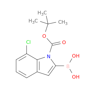 (1-(叔丁氧基羰基)-7-氯-1H-吲哚-2-基)硼酸