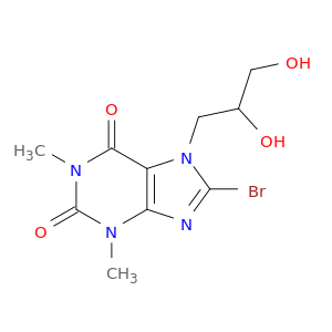 1H-Purine-2,6-dione,8-bromo-7-(2,3-dihydroxypropyl)-3,7-dihydro-1,3-dimethyl-