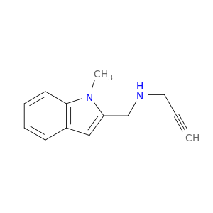 1H-Indole-2-methanamine,1-methyl-N-2-propyn-1-yl-