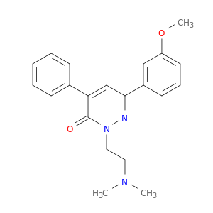 3(2H)-Pyridazinone,2-[2-(dimethylamino)ethyl]-6-(3-methoxyphenyl)-4-phenyl-