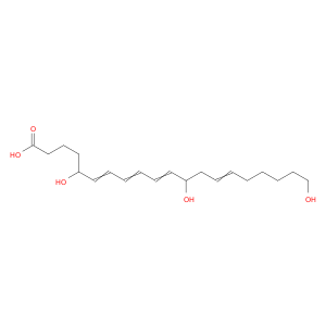 6,8,10,14-Eicosatetraenoicacid, 5,12,20-trihydroxy-, [S-[R*,R*-(E,E,Z,Z)]]- (9CI)