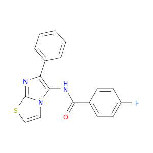Benzamide, 4-fluoro-N-(6-phenylimidazo[2,1-b]thiazol-5-yl)-
