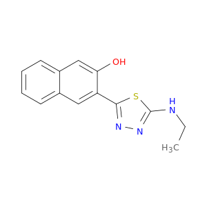 2-Naphthalenol, 3-[5-(ethylamino)-1,3,4-thiadiazol-2-yl]-