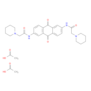 N,N'-(9,10-DIHYDRO-9,10-DIOXO-2,6-ANTHRACENEDIYL)BIS-1-PIPERIDINEACETAMIDE DIACETATE