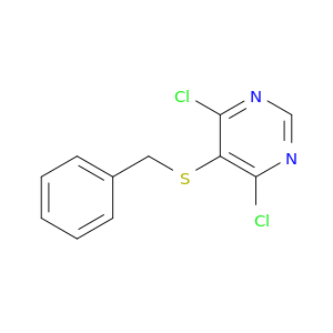 Pyrimidine, 4,6-dichloro-5-[(phenylmethyl)thio]-