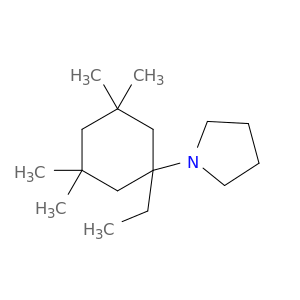 Pyrrolidine, 1-(1-ethyl-3,3,5,5-tetramethylcyclohexyl)-