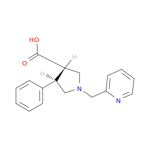 (3S,4R)-4-苯基-1-(吡啶-2-基甲基)吡咯烷-3-羧酸