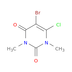 5-溴-6-氯-1,3-二甲基-2,4(1H,3H)-吡啶二氧化嘧啶
