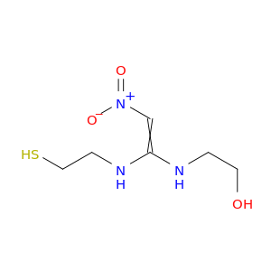 Ethanol, 2-[[1-[(2-mercaptoethyl)amino]-2-nitroethenyl]amino]-
