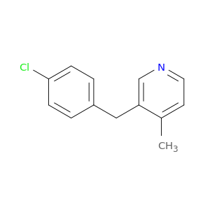 Pyridine, 3-[(4-chlorophenyl)methyl]-4-methyl-
