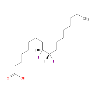 Octadecanoic acid, 9,10-diiodo-, (9R,10S)-
