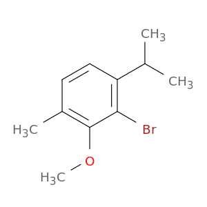 Benzene, 2-bromo-3-methoxy-4-methyl-1-(1-methylethyl)-