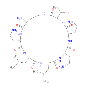 Polymyxin E1,1-de[N2-(6-methyl-1-oxooctyl)-L-2,4-diaminobutanoicacid]-2-de-L-threonine-3-de(L-2,4-diaminobutanoic acid)- (9CI)