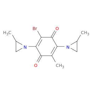 2,5-Cyclohexadiene-1,4-dione,2-bromo-5-methyl-3,6-bis(2-methyl-1-aziridinyl)-