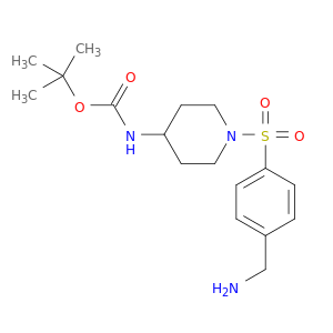 tert-Butyl (1-((4-(aminomethyl)phenyl)sulfonyl)piperidin-4-yl)carbamate
