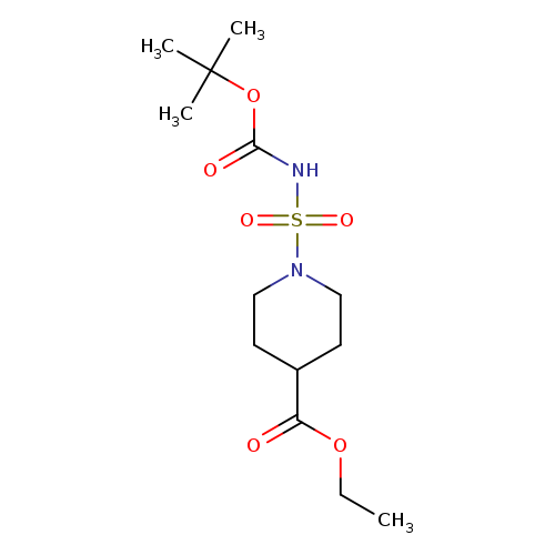 4-Piperidinecarboxylic acid, 1-[[[(1,1-dimethylethoxy)carbonyl]amino]sulfonyl]-, ethyl ester