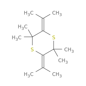 1,4-Dithiane, 2,2,5,5-tetramethyl-3,6-bis(1-methylethylidene)-