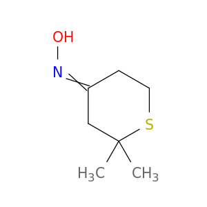 4H-Thiopyran-4-one, tetrahydro-2,2-dimethyl-, oxime