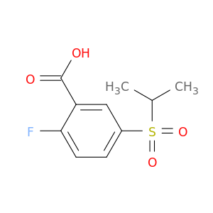 2-Fluoro-5-(propane-2-sulfonyl)benzoic Acid