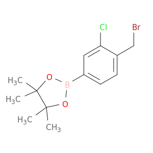 2-(4-(Bromomethyl)-3-chlorophenyl)-4,4,5,5-tetramethyl-1,3,2-dioxaborolane